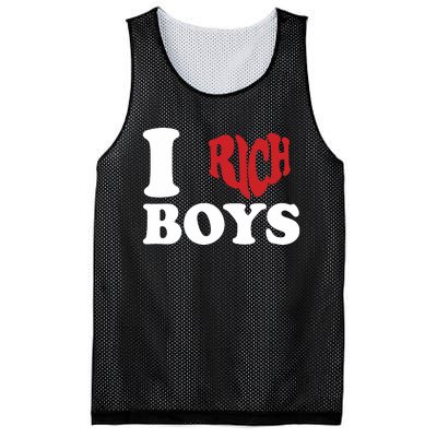 Qierraa I Love Rich Boy Mesh Reversible Basketball Jersey Tank