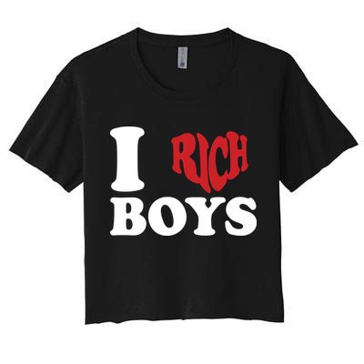 Qierraa I Love Rich Boy Crop Top