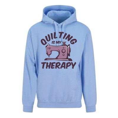 Quilting Is My Therapy Funny Handmade Quilt And Craft Meaningful Gift Unisex Surf Hoodie