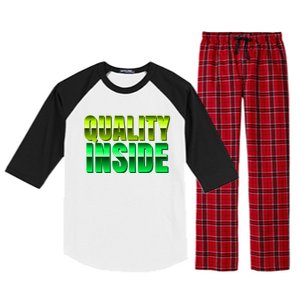 Quality Inside Meaningful Gift Raglan Sleeve Pajama Set