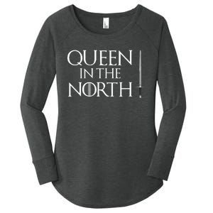 Queen In The North Easy Halloween Costume Women's Perfect Tri Tunic Long Sleeve Shirt