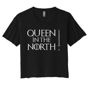 Queen In The North Easy Halloween Costume Women's Crop Top Tee