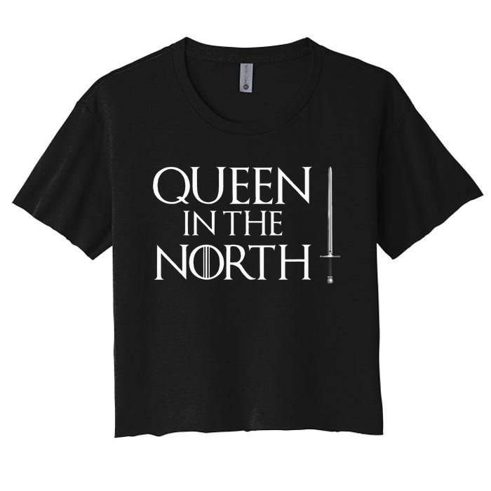 Queen In The North Easy Halloween Costume Women's Crop Top Tee