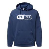 Quote I Took The Red Pill I'm Awake Not Woke Performance Fleece Hoodie