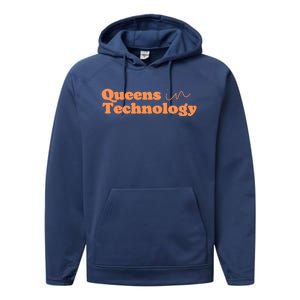 Queens In Technology Gift Performance Fleece Hoodie