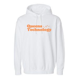 Queens In Technology Gift Garment-Dyed Fleece Hoodie