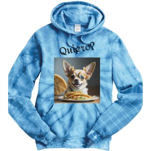 Quiero! I Want Taco! Funny Retro Chihuahua Tie Dye Hoodie