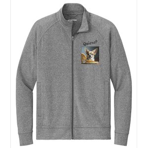 Quiero! I Want Taco! Funny Retro Chihuahua Stretch Full-Zip Cadet Jacket