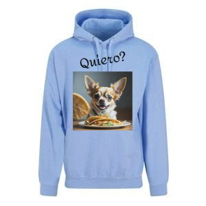 Quiero! I Want Taco! Funny Retro Chihuahua Unisex Surf Hoodie