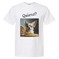 Quiero! I Want Taco! Funny Retro Chihuahua Garment-Dyed Heavyweight T-Shirt