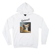 Quiero! I Want Taco! Funny Retro Chihuahua Hoodie