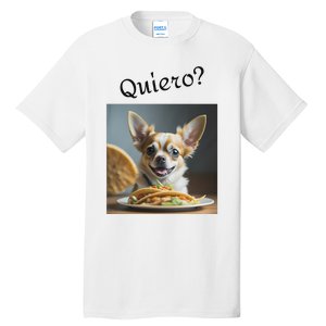 Quiero! I Want Taco! Funny Retro Chihuahua Tall T-Shirt