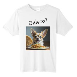 Quiero! I Want Taco! Funny Retro Chihuahua Tall Fusion ChromaSoft Performance T-Shirt