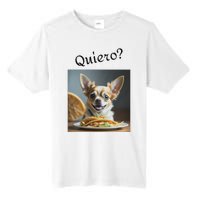 Quiero! I Want Taco! Funny Retro Chihuahua Tall Fusion ChromaSoft Performance T-Shirt