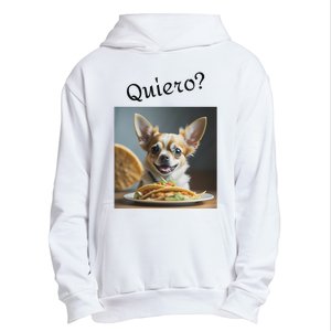 Quiero! I Want Taco! Funny Retro Chihuahua Urban Pullover Hoodie