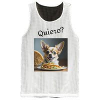 Quiero! I Want Taco! Funny Retro Chihuahua Mesh Reversible Basketball Jersey Tank