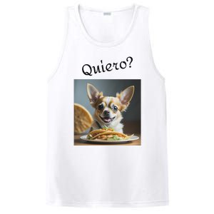 Quiero! I Want Taco! Funny Retro Chihuahua PosiCharge Competitor Tank