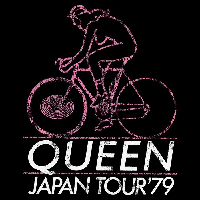 Queen Japan 1979 Drawstring Bag