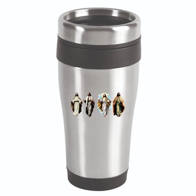 Quad Jesus Art 16oz Travel Tumbler