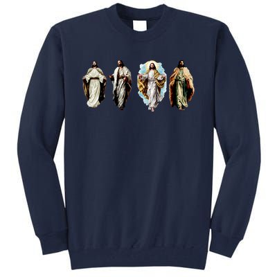 Quad Jesus Art Tall Sweatshirt