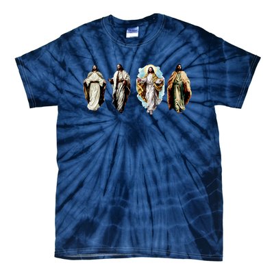 Quad Jesus Art Tie-Dye T-Shirt