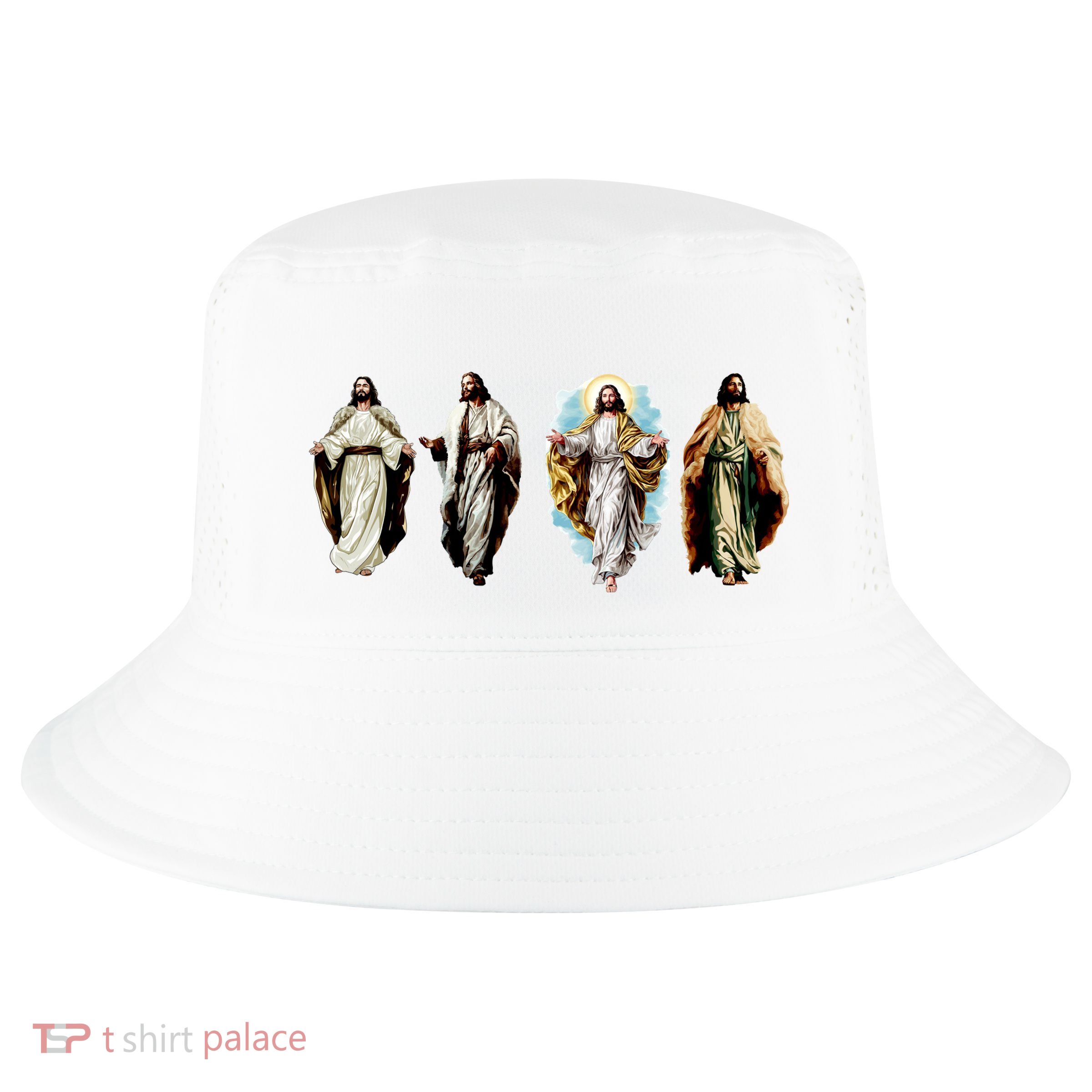 Quad Jesus Art Cool Comfort Performance Bucket Hat