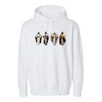 Quad Jesus Art Garment-Dyed Fleece Hoodie