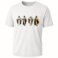 Quad Jesus Art Cooling Performance Crew T-Shirt