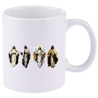 Quad Jesus Art 11oz C Handle Ceramic Mug