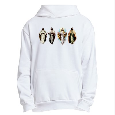 Quad Jesus Art Urban Pullover Hoodie