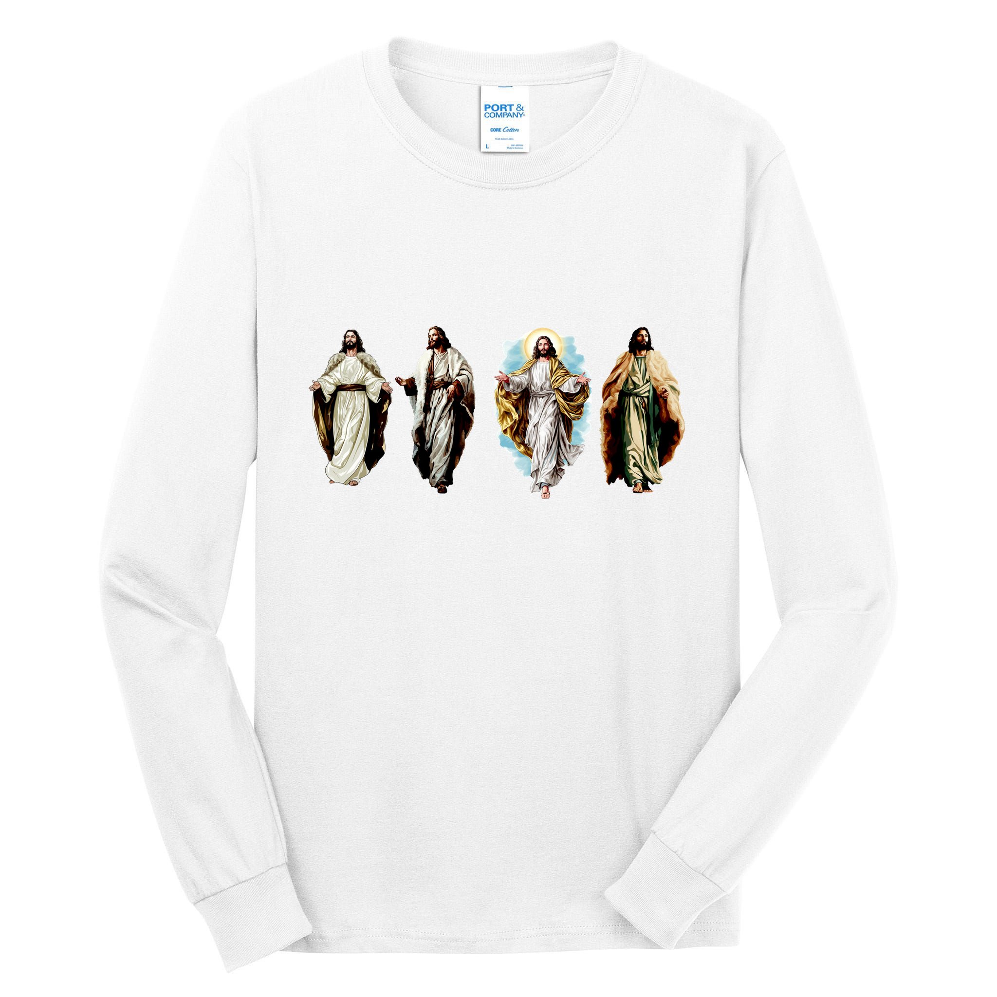 Quad Jesus Art Tall Long Sleeve T-Shirt