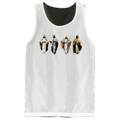 Quad Jesus Art Mesh Reversible Basketball Jersey Tank