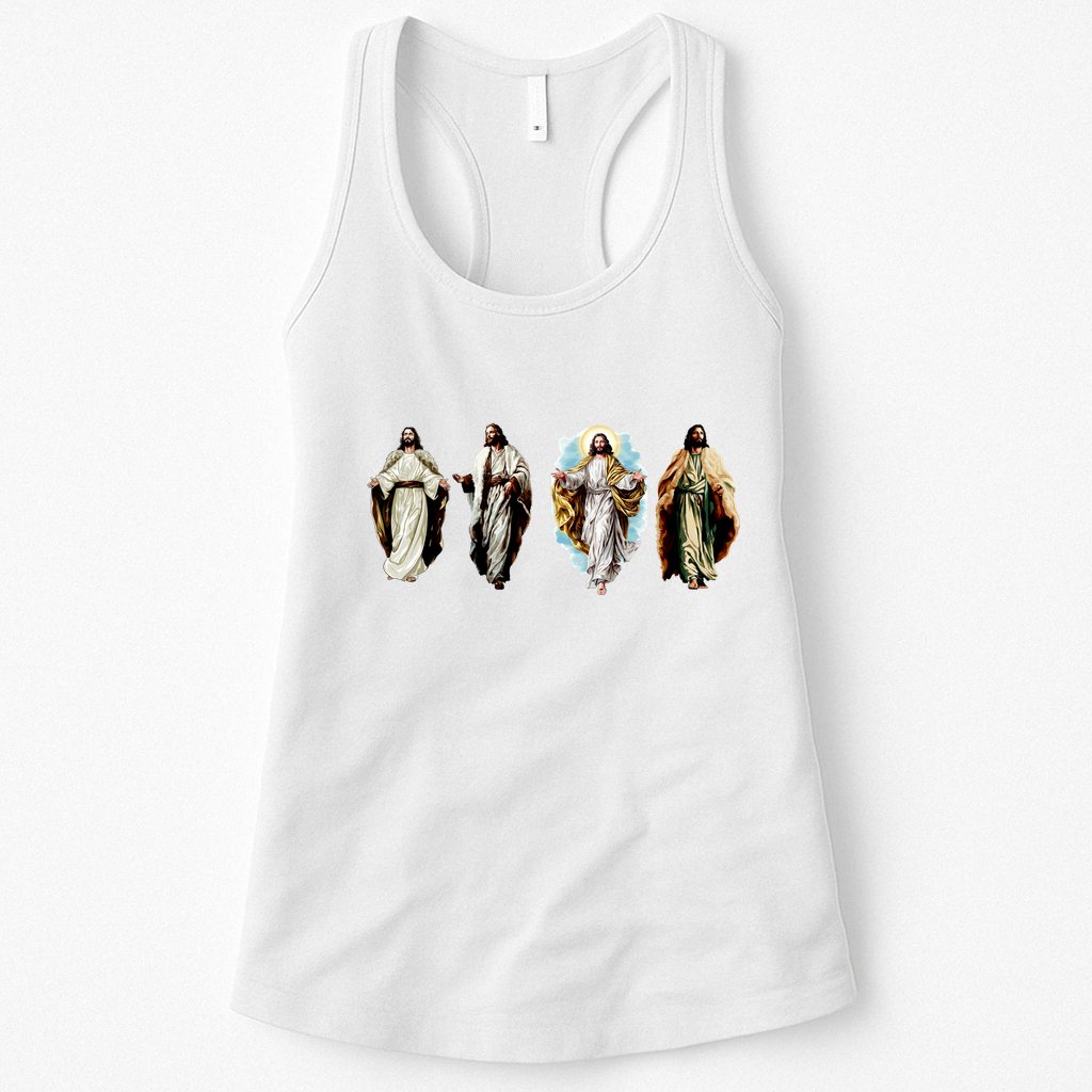 Quad Jesus Art Womens Tank Top