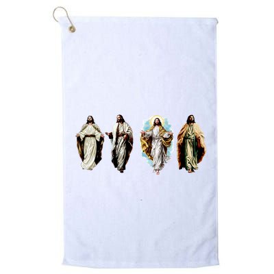 Quad Jesus Art Golf Towel