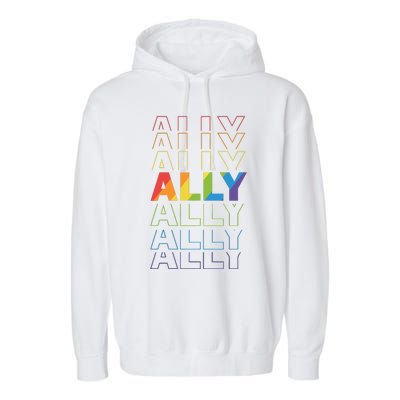 Queer Joy Is Resistance Lgbt Lgbtq Pride Month Garment-Dyed Fleece Hoodie