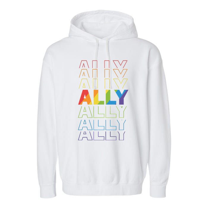 Queer Joy Is Resistance Lgbt Lgbtq Pride Month Garment-Dyed Fleece Hoodie