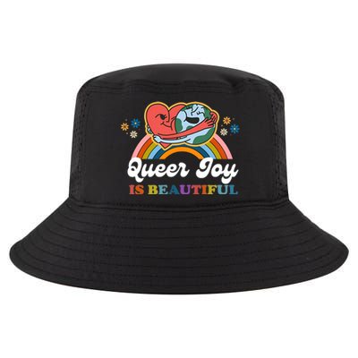 Queer Joy Is Beautiful Rainbow Pride Month Lesbian Bisexual Gay Cool Comfort Performance Bucket Hat