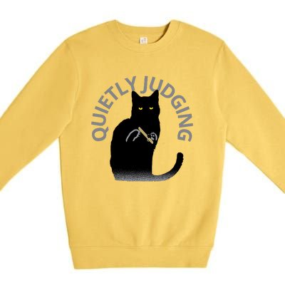 QUIETLY JUDGING LIMITED EDITION Premium Crewneck Sweatshirt