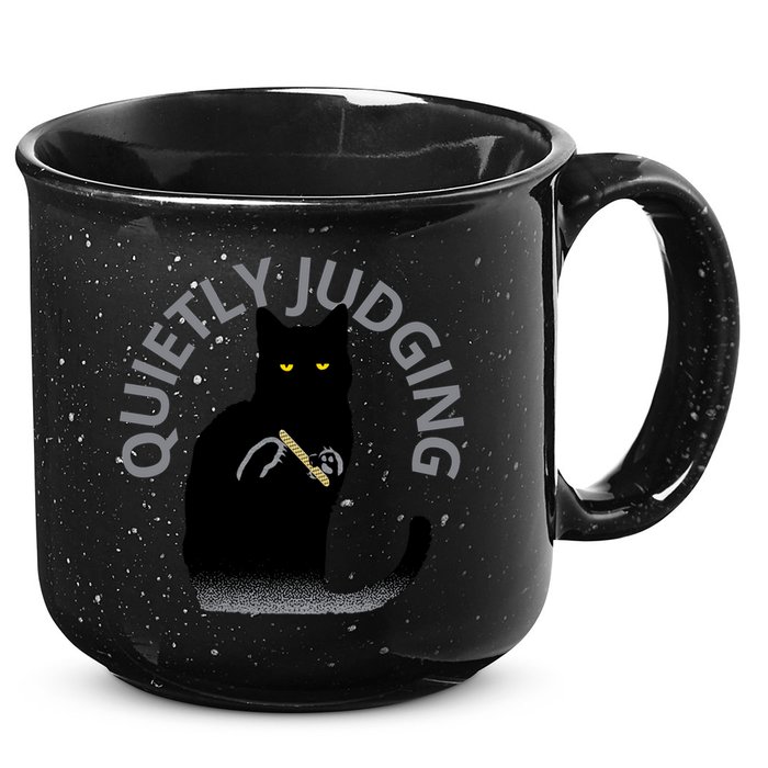 QUIETLY JUDGING LIMITED EDITION 15oz Campfire Ceramic Mug