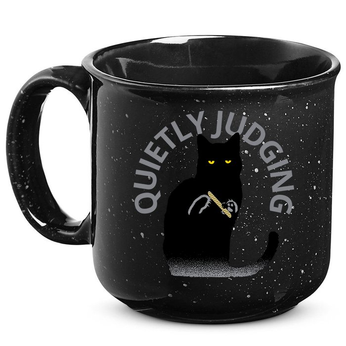 QUIETLY JUDGING LIMITED EDITION 15oz Campfire Ceramic Mug