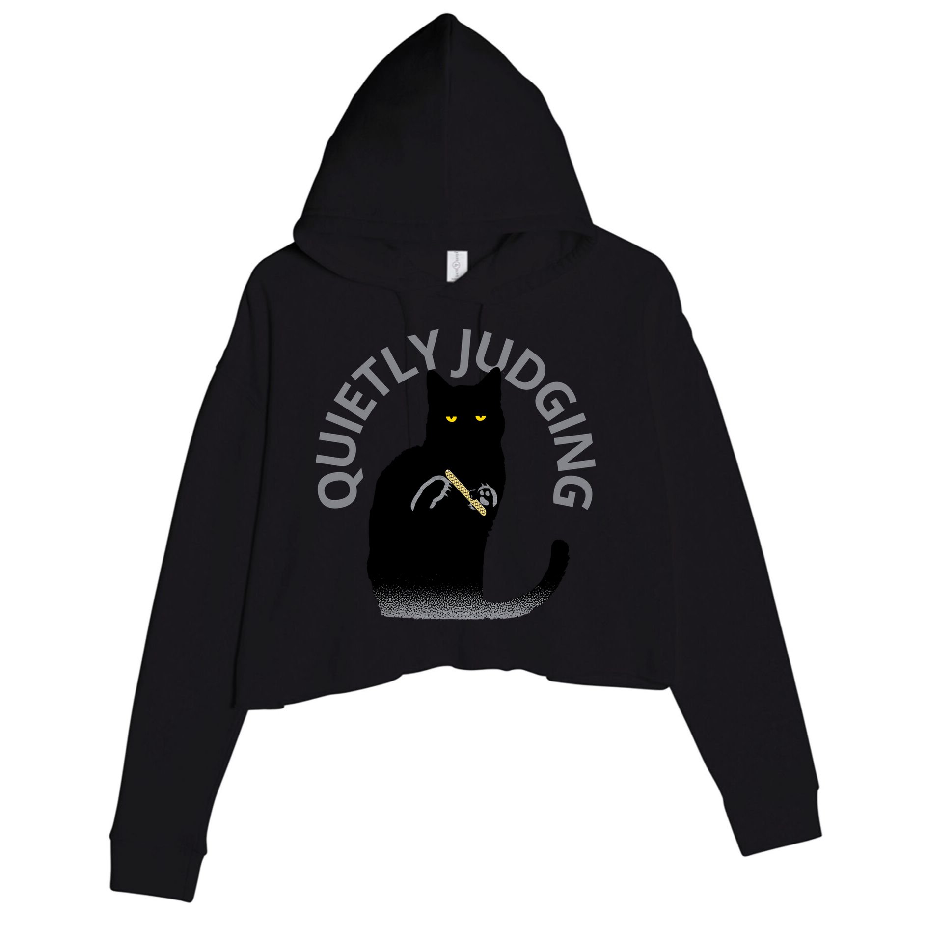 QUIETLY JUDGING LIMITED EDITION Crop Fleece Hoodie