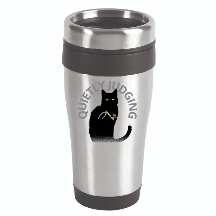QUIETLY JUDGING LIMITED EDITION 16oz Travel Tumbler