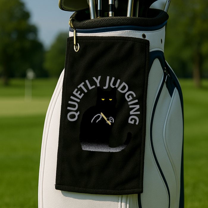 QUIETLY JUDGING LIMITED EDITION Golf Towel