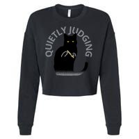QUIETLY JUDGING LIMITED EDITION Cropped Pullover Crew