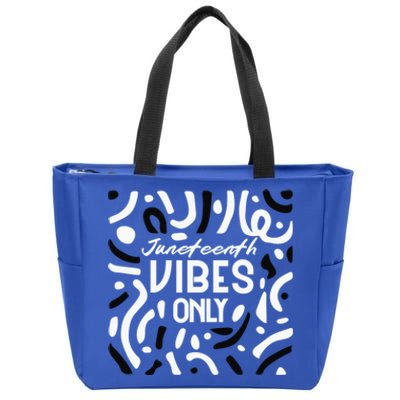 Quote Junenth Vibes Only Cool Gift Zip Tote Bag