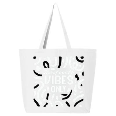 Quote Junenth Vibes Only Cool Gift 25L Jumbo Tote