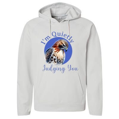 Quietly Judging You Performance Fleece Hoodie