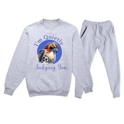 Quietly Judging You Premium Crewneck Sweatsuit Set