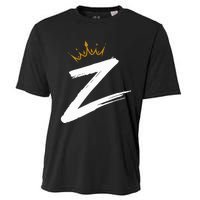 Queen King Letter Z Favorite Letter With Crown Alphabet Cooling Performance Crew T-Shirt