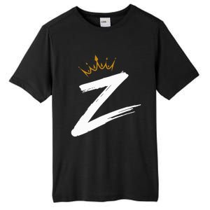 Queen King Letter Z Favorite Letter With Crown Alphabet Tall Fusion ChromaSoft Performance T-Shirt